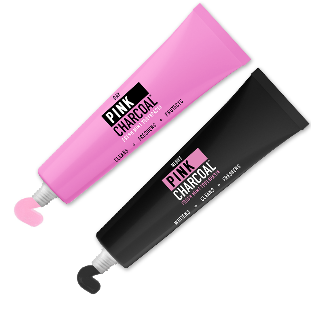 Day Toothpaste Day and Night Toothpaste – Pink Charcoal